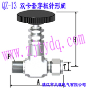QZ-13 �p���״�������yQZ-13 Double-collet and Males Screw Wall-separting Needle Valve