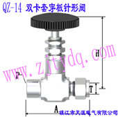 QZ-14 �p���״�������yQZ-14 Double-collet and Femals Screw Wall-separting Needle Valve